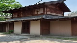 d站影视区热播国产剧封面，古装宫廷场景，演员身着华服对峙