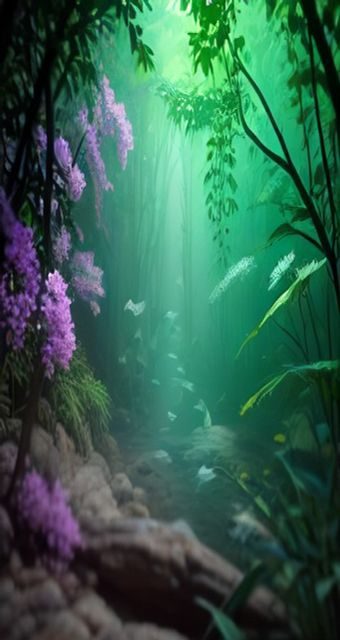 d站 App 手机主界面，紫罗兰色底栏展示推荐视频瀑布流，画面清晰现代